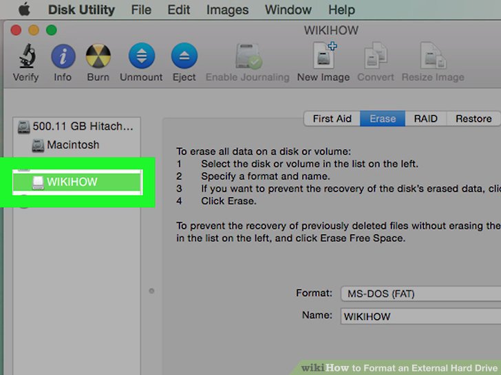 Mac software to find and format external hard drive iphone